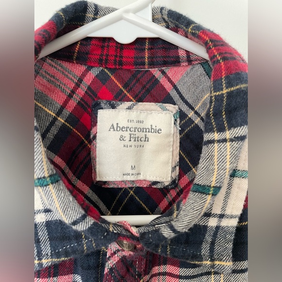 Abercrombie & Fitch Plaid Flannel Shirt - Picture 5 of 10